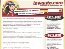 Tablet Screenshot of lowauto.com